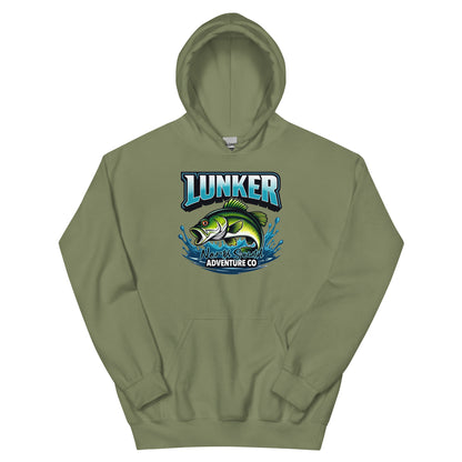 North-South Lunker Bass Fishing  Hoodie