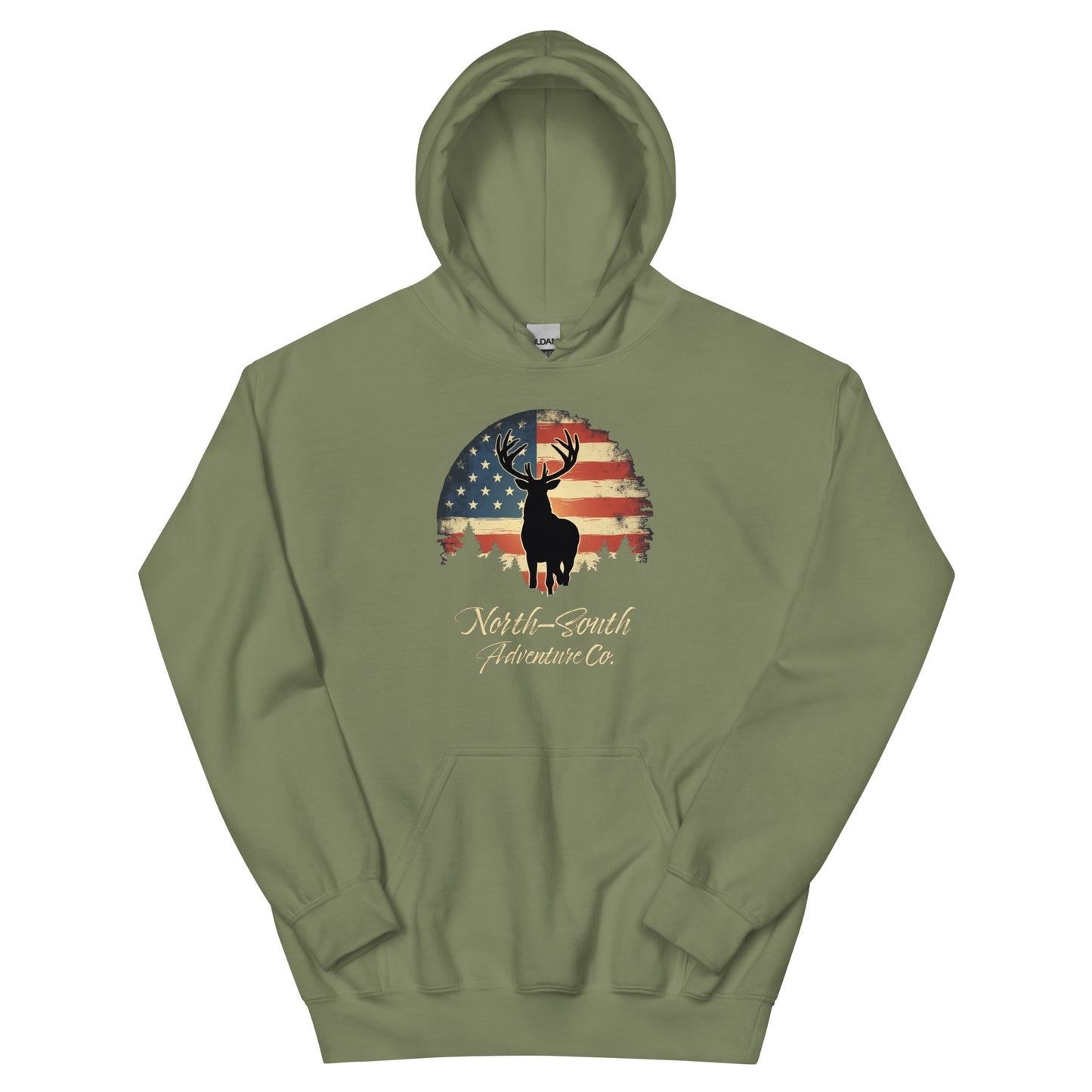 North-South Rugged Flag Buck Hoodie