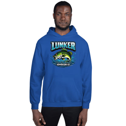 North-South Lunker Bass Fishing  Hoodie