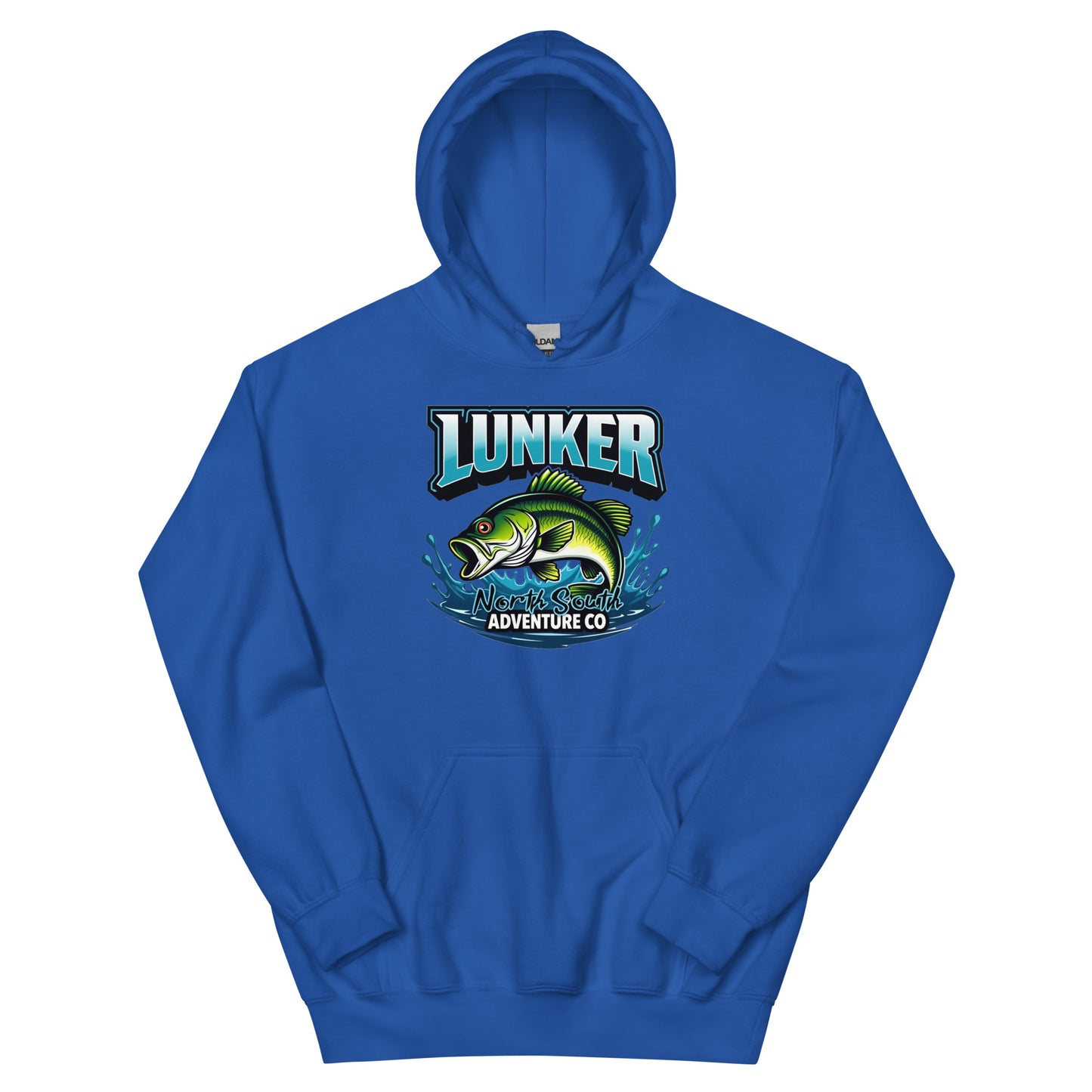 North-South Lunker Bass Fishing  Hoodie