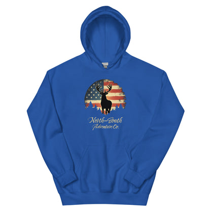 North-South Rugged Flag Buck Hoodie