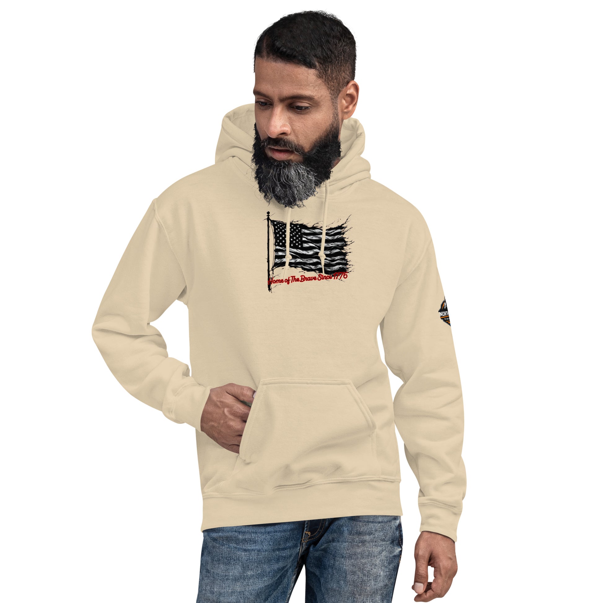 North-South Home Of The Brave Unisex Hoodie