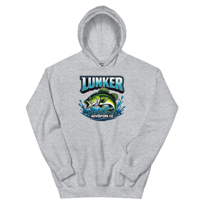 North-South Lunker Bass Fishing  Hoodie