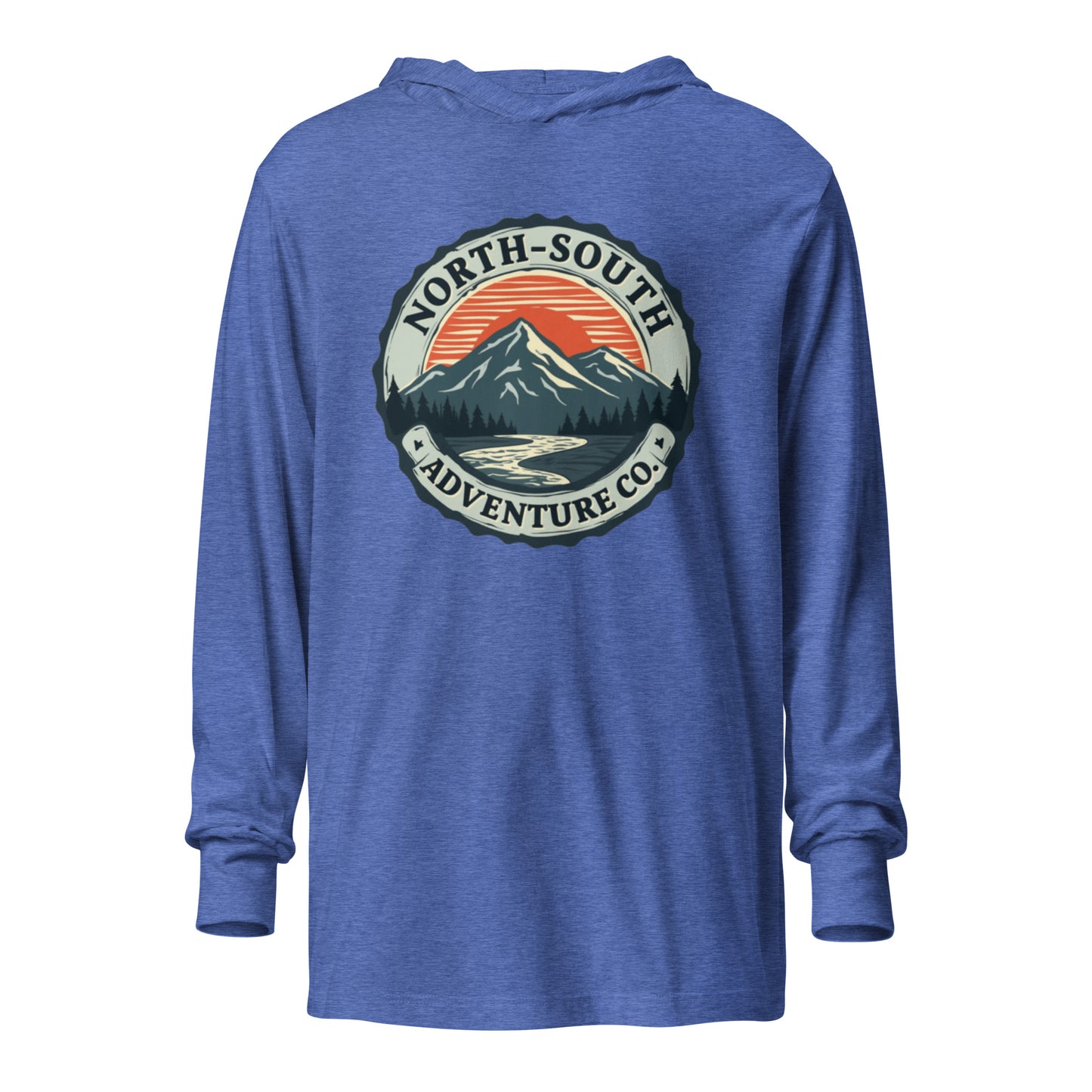 North-South Mountain Rise Hooded Long Sleeve Shirt