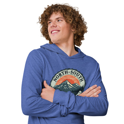 North-South Mountain Rise Hooded Long Sleeve Shirt