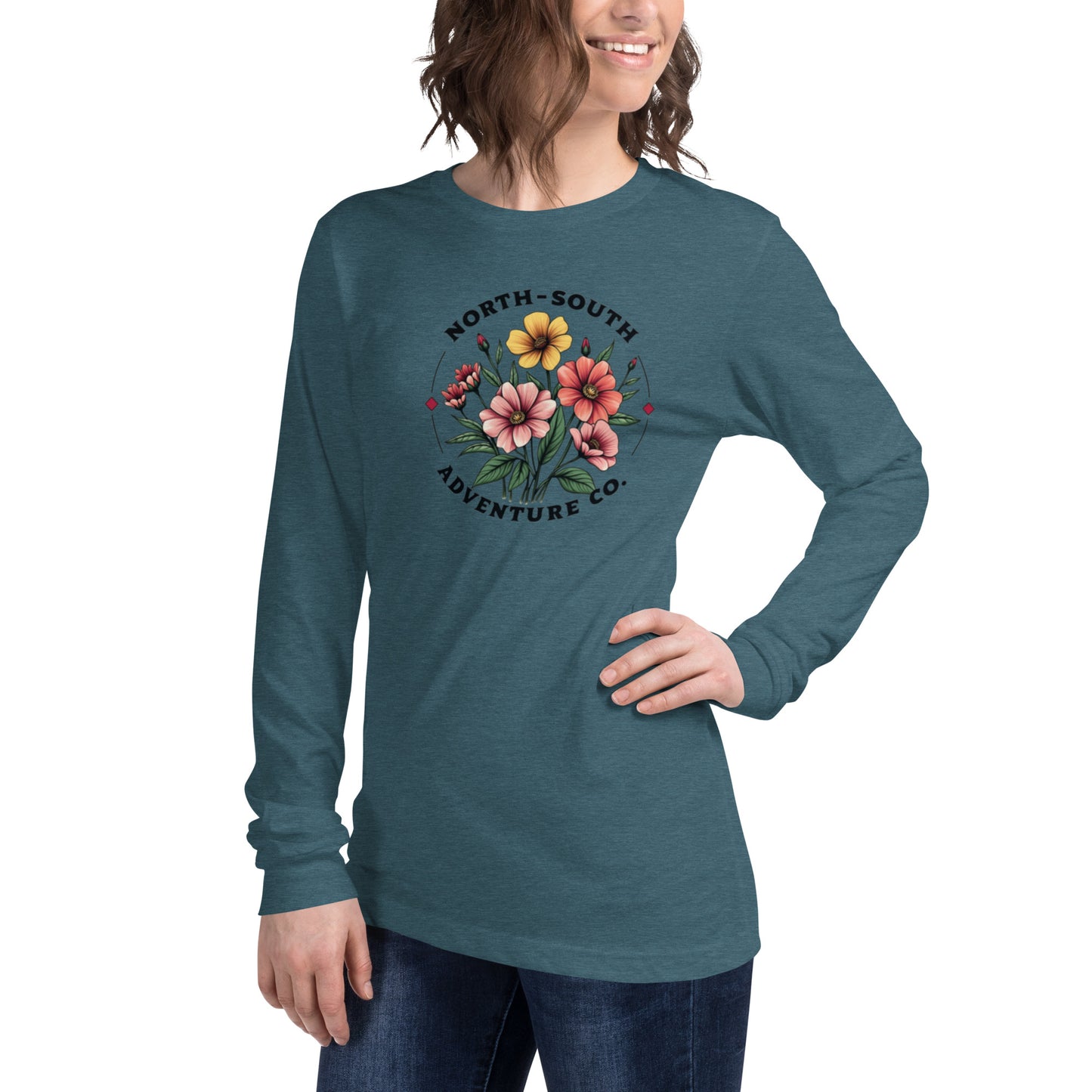 North-South Women's Wildflower Long  Sleeve Tee