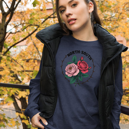 North-South Women's Rose Long Sleeve Tee