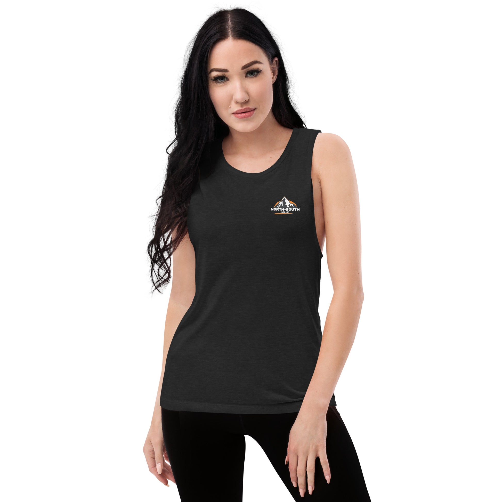 Women's tank top, muscle, tee, soft, athletic, gym wear, north south ladies'