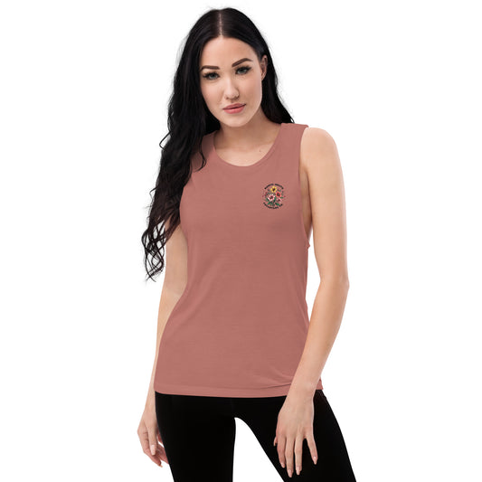Women's tank top, muscle, tee, soft, athletic, gym wear, north south ladies'