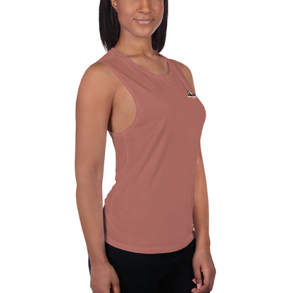 Women's tank top, muscle, tee, soft, athletic, gym wear, north south ladies'