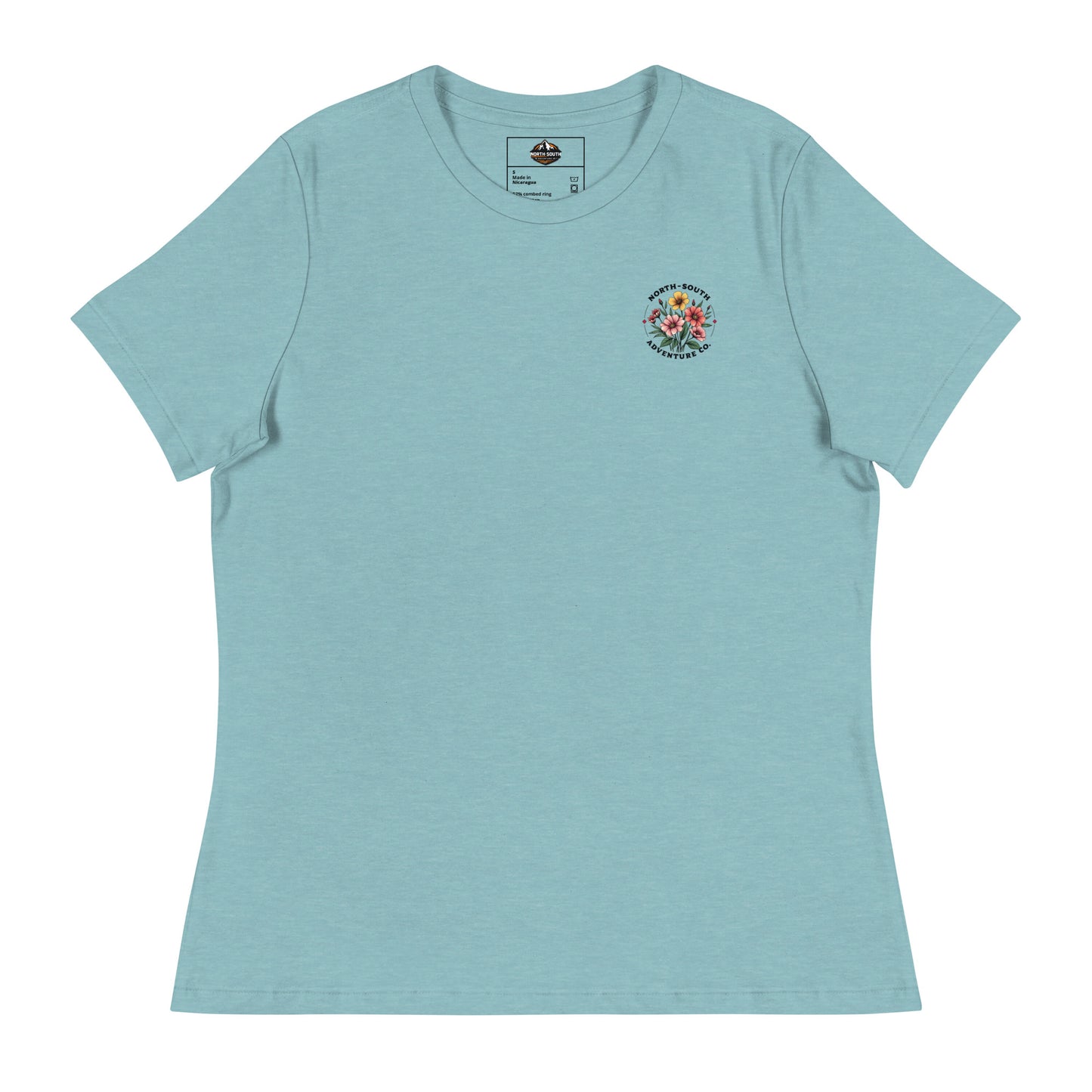 North-South Wildflower Chest Logo Women's Relaxed Tee