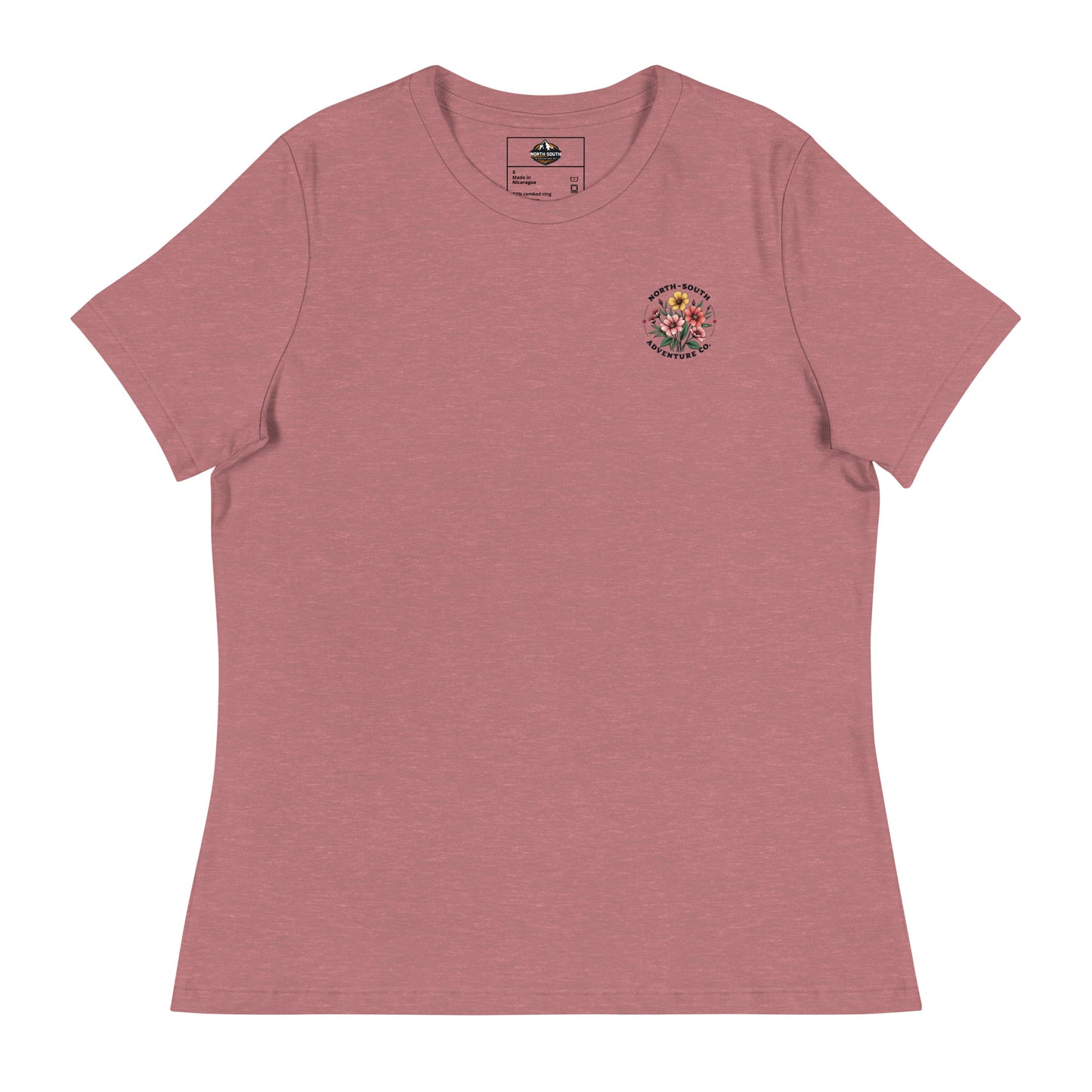 North-South Wildflower Chest Logo Women's Relaxed Tee