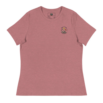 North-South Wildflower Chest Logo Women's Relaxed Tee