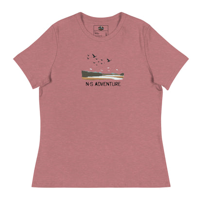 North-South Migrating Geese Women's Relaxed Tee