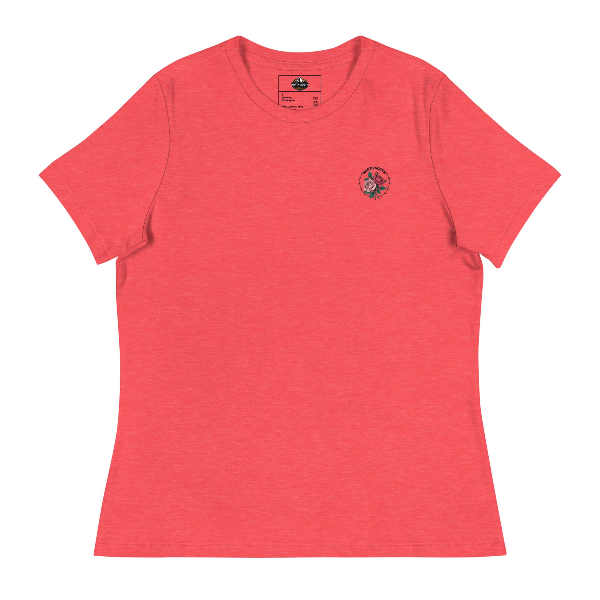 North-South Rose Chest Logo Women's Tee