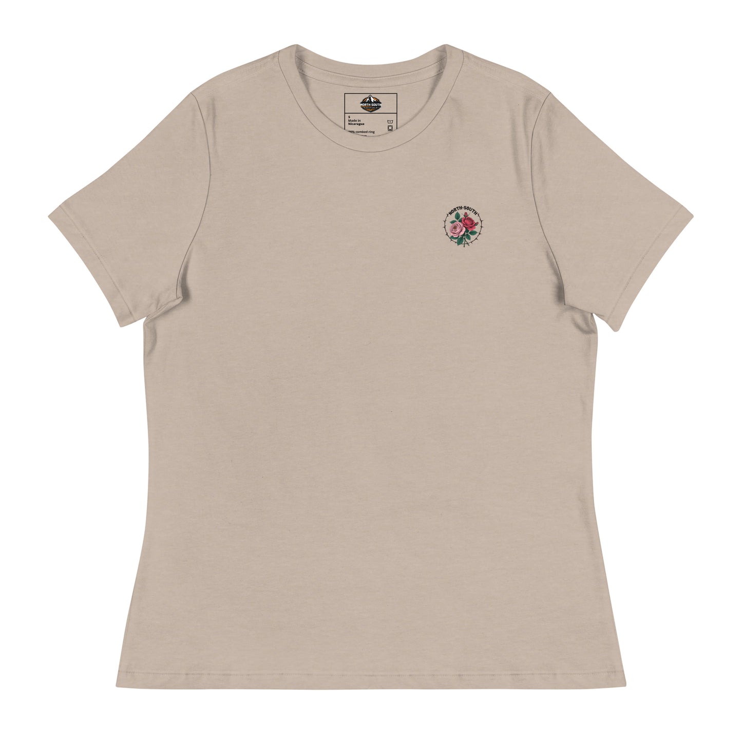 North-South Rose Chest Logo Women's Tee