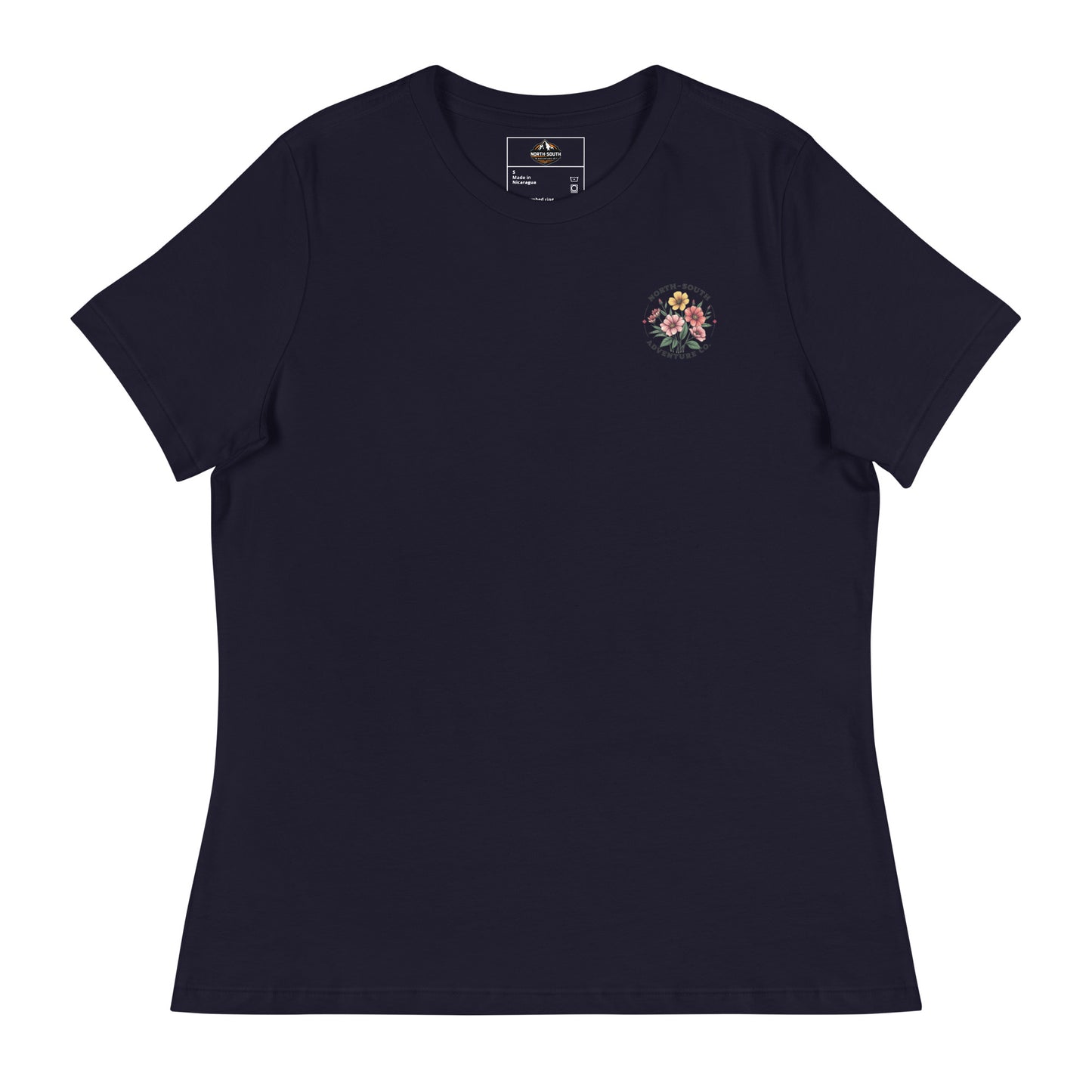 North-South Wildflower Chest Logo Women's Relaxed Tee