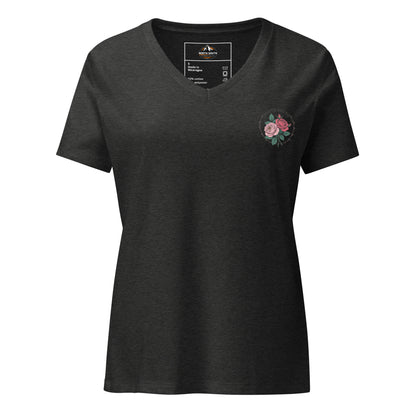 North-South Rose Women’s Relaxed V-neck t-shirt, summer, soft, ladies, heather
