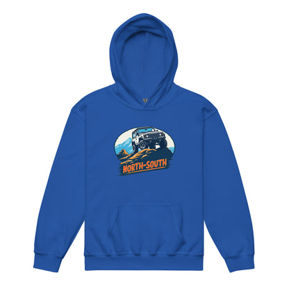 North-South Mountain 4x4 Kids Heavy Blend Hoodie